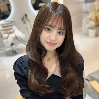 ロング 韓国風×髪質改善 ゆりのヘアスタイル