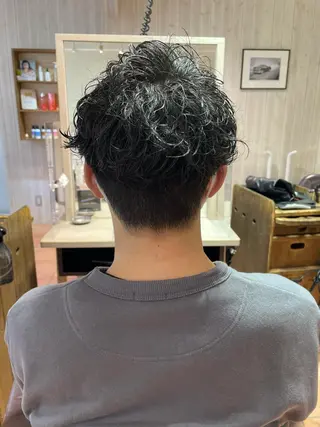 ショート パーマ メンズ 辻堂メンズ特化 YU-YAのヘアスタイル