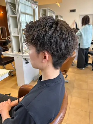 パーマ メンズ 今中 紗英のヘアスタイル