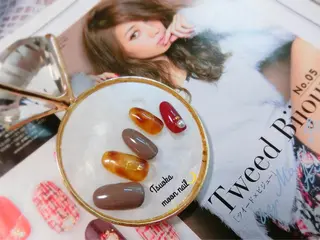 ネイル 🌙都岡 ムーンネイルのネイルデザイン