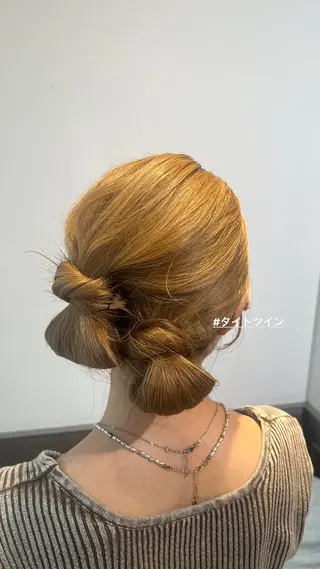 ミディアム ヘアアレンジ 横浜/カラーモデル *💚りんか💚*のヘアスタイル