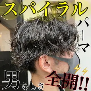 パーマ メンズ 🌈本物の髪質改善 森田涼平のヘアスタイル