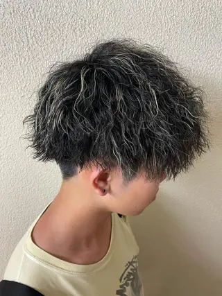 ショート カラー パーマ メンズ 辻堂メンズ特化 YU-YAのヘアスタイル