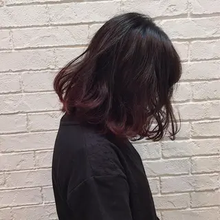 ミディアム カラー特化サロン大阪 ルービック江坂/新城のヘアスタイル