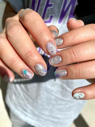 ショート m kaori𓃟のネイルデザイン