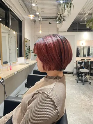ショート 石川 優奈のヘアスタイル