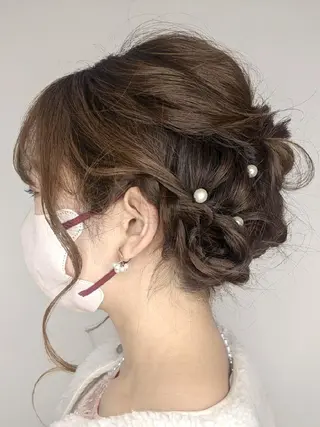 ヘアアレンジ セミロング 🌼 AIKO🌼のヘアスタイル