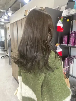 セミロング カラー ヘアアレンジ 🌷FUKA🌷 まろやかハイトーンのヘアスタイル