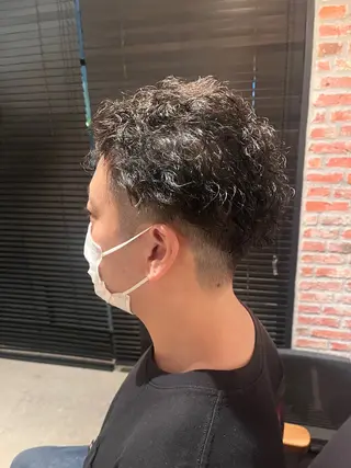 パーマ メンズ 田中 美月のヘアスタイル