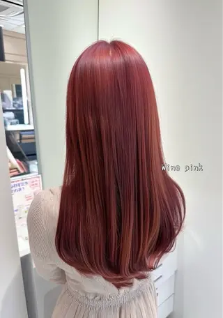 カラー 💕暖色カラー /ピンク/あゆり💕のヘアスタイル