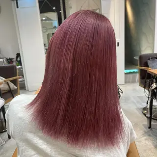 セミロング カラー nameless miichiのヘアスタイル