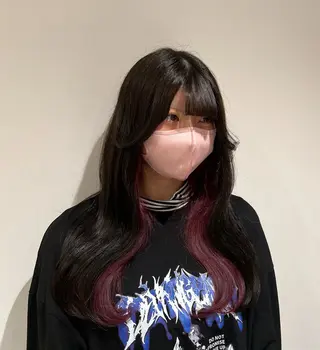 ロング カラー 🩷渋谷/韓国レイヤ ー/透明感/Sayaのヘアスタイル