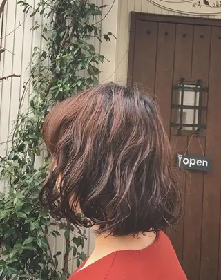 セミロング カラー パーマ ruearle所属・たつや ・のヘアスタイル
