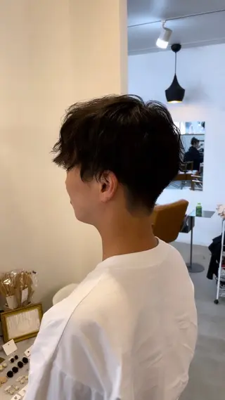 ショート パーマ メンズ sweetroom所属・12月特別価格✨/ 平塚/佐藤郁也のヘアスタイル