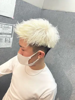 ショート カラー メンズケアブリーチ 特化🔥村田のヘアスタイル