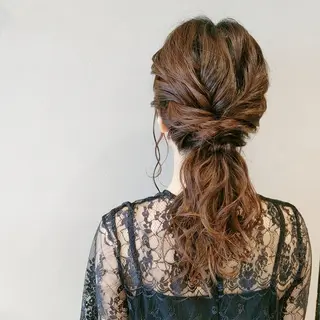 ロング ヘアアレンジ PRIVATE SALON EYES所属・EYES リアのマツエク・マツパデザイン