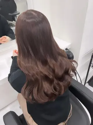 ロング カラー ヘアアレンジ 🫧うる艶トレンド 🫧透明感カラーのヘアスタイル