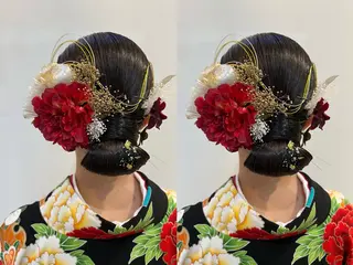 ヘアアレンジ ブリーチしない暖色 カラー🥀杉 優菜のヘアスタイル