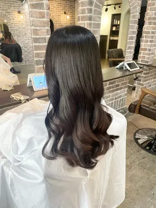 ロング カラー ACROあべの店所属・艶カラー/インナー /グラデ/大西小百合のヘアスタイル