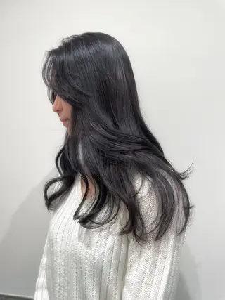 ロング カラー ヘアアレンジ SALOWIN原宿ash店所属・理想のハイトーンへ 🌙サイダサキのヘアスタイル