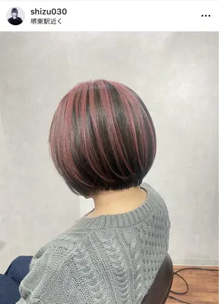 ミディアム カラー _White所属・ＳＨＩ ＺＵのヘアスタイル