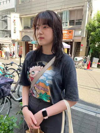 セミロング カラー パーマ ショート/パーマ/ カラー/FUKOのヘアスタイル