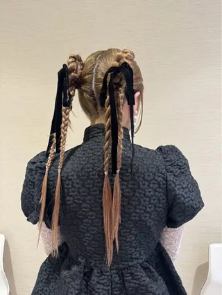 ヘアアレンジ 赤み消しカラー🌱 YUZUKI🫧のヘアスタイル