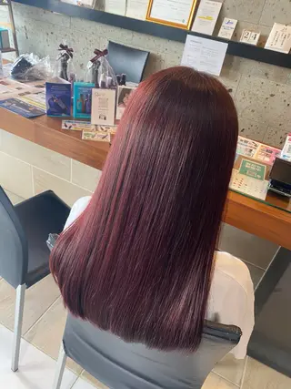 セミロング カラー オーガニックカラー/ 髪質改善/ボブのヘアスタイル