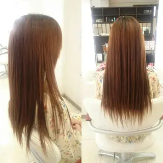 ロング キンジョウ エナミのヘアスタイル