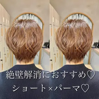 ショート 🩵縮毛矯正/ブリー チ/髪質改善/いつかのヘアスタイル