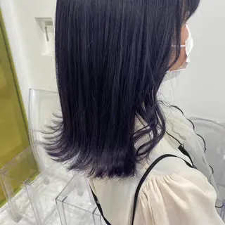 ミディアム カラー ブリーチなし暖色 💗AKARI💗のヘアスタイル