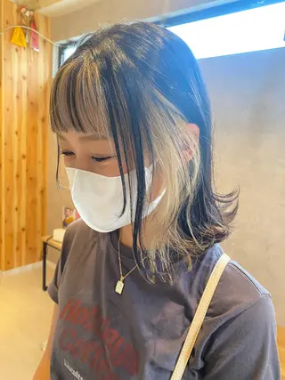 ショート カラー _WHITE+ 南海難波店所属・水素カラー/ 髪質改善水素/そらねのヘアスタイル