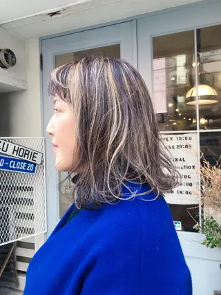 ミディアム コクブ アキヨのヘアスタイル
