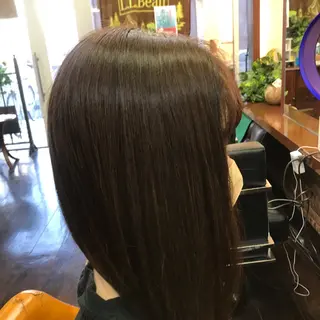 セミロング カラー 桧山 真のヘアスタイル