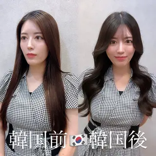 ロング カラー ヘアアレンジ 🩷韓国ヘア/ミディ アム🩷Maikaのヘアスタイル