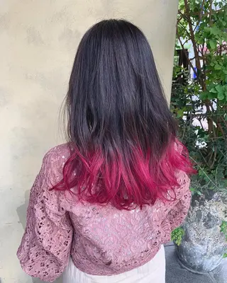 ロング カラー AMI ウルフパーマ/メンズのヘアスタイル