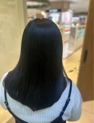 ミディアム パーマ 艶質改善/縮毛矯正 ササキナツミのヘアスタイル