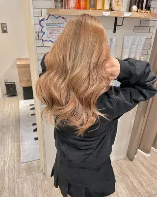 セミロング カラー 大人可愛い/レイヤー /ブリーチ/溝口誠二のヘアスタイル