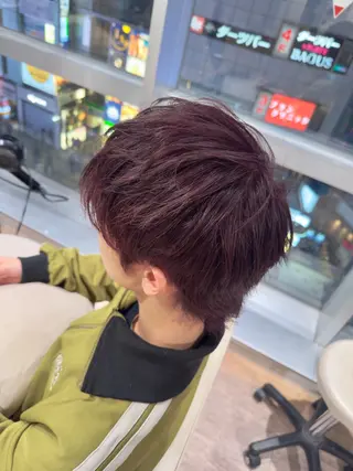 カラー メンズ 新宿/レイヤー/ ブリーチ/西川翔真のヘアスタイル