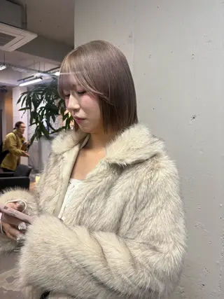 ショート カラー ロングレイヤー ¥0🎀MEIのヘアスタイル