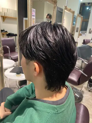 ショート メンズ パーマ特化/フェザー パーマシャドウ/真生のヘアスタイル