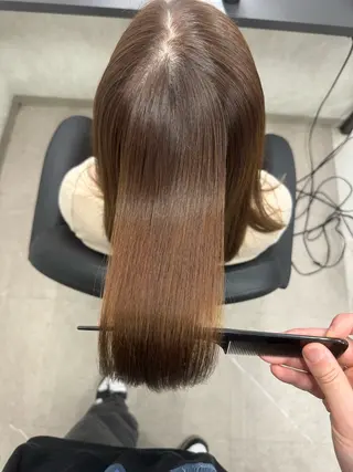 ロング XYZ所属・縮毛矯正/髪質改善 韓国風/MIKIYAのヘアスタイル