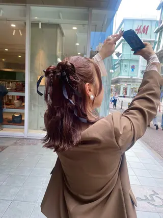 セミロング フレアジェネラス所属・堀 綾花のヘアスタイル
