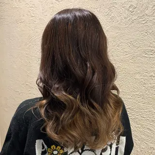 ロング カラー 豊川/Facil/ スズキサクラのヘアスタイル