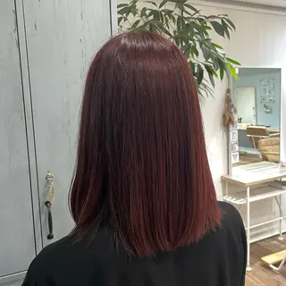 ミディアム ピンク・ラベンダー/ レイヤー/NANAのヘアスタイル