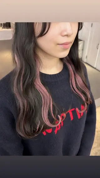 セミロング MiRI💜地毛級 エクステ✖似合わせ技のヘアスタイル