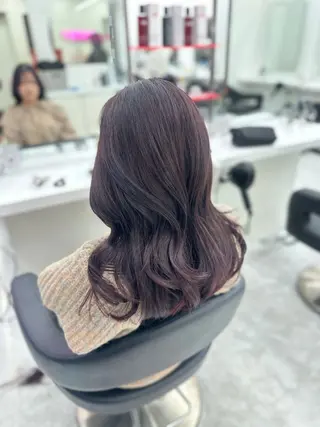 ロング カラー パーマ ヘアアレンジ メンズ キッズ ♥️韓国ヘア レイヤー♥️ゆりのヘアスタイル