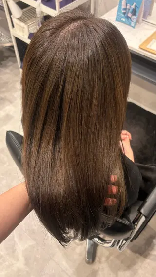 セミロング カラー 彩華 🎀 西梅田美容室のヘアスタイル