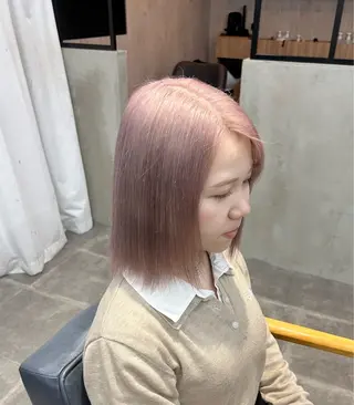 ショート カラー 韓国×髪質改善カラー 💎hinaのヘアスタイル