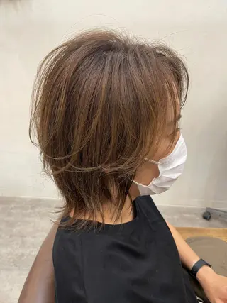 ショート カラー OAK溝の口 𖠋SHINYAのヘアスタイル